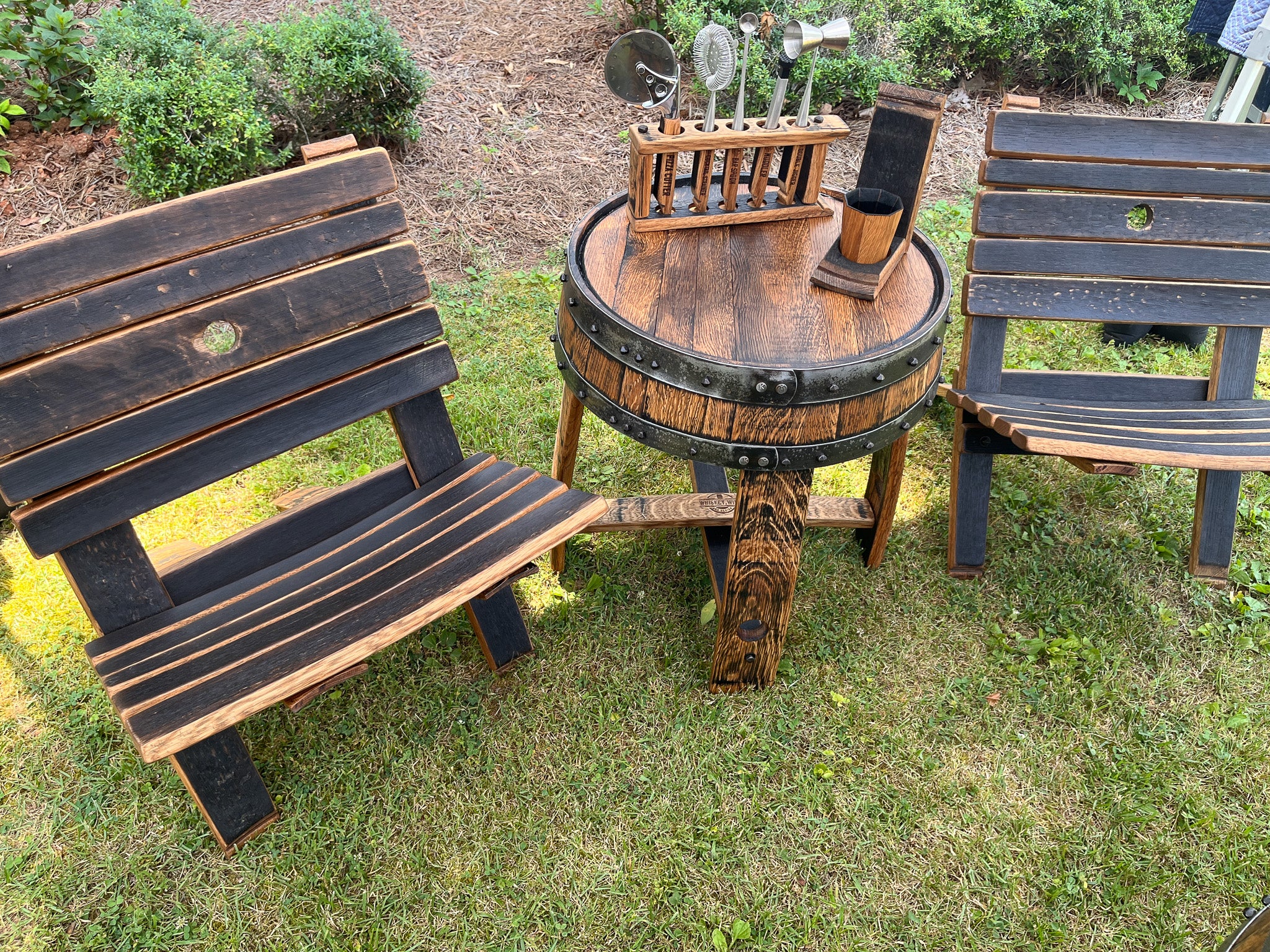 Folding Barrel Chairs