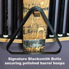 Load image into Gallery viewer, Billiard Racks Made From Whiskey Barrel Staves
