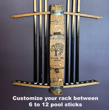 Load image into Gallery viewer, Billiard Racks Made From Whiskey Barrel Staves
