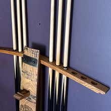 Load image into Gallery viewer, Billiard Racks Made From Whiskey Barrel Staves
