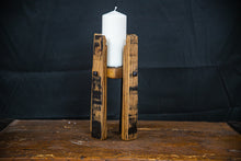 Load image into Gallery viewer, Unique Candle from Whiskey Staves
