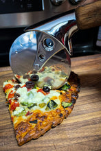 Load image into Gallery viewer, Pizza Cutter with Bourbon Barrel Stave Tip Handle
